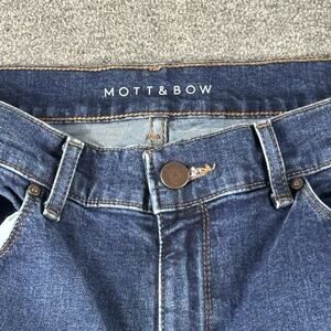 Mott & Bow Boyfriend Jeans Women's 30x32 Blue Denim Dark Wash